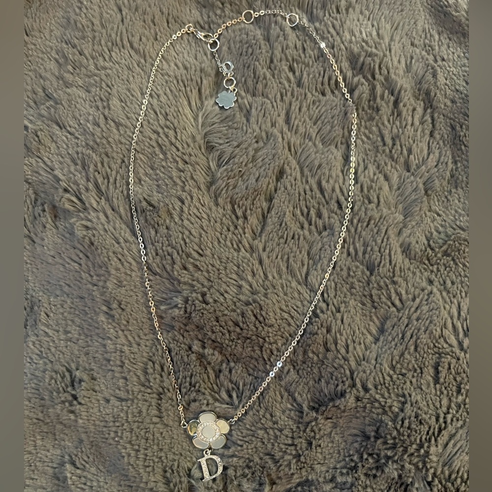 Authentic Dior flower neclace